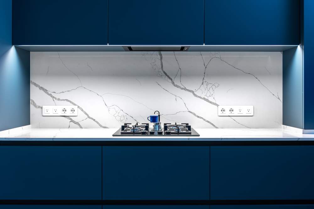 Premium kitchen wall tiles and marble countertops Vadodara