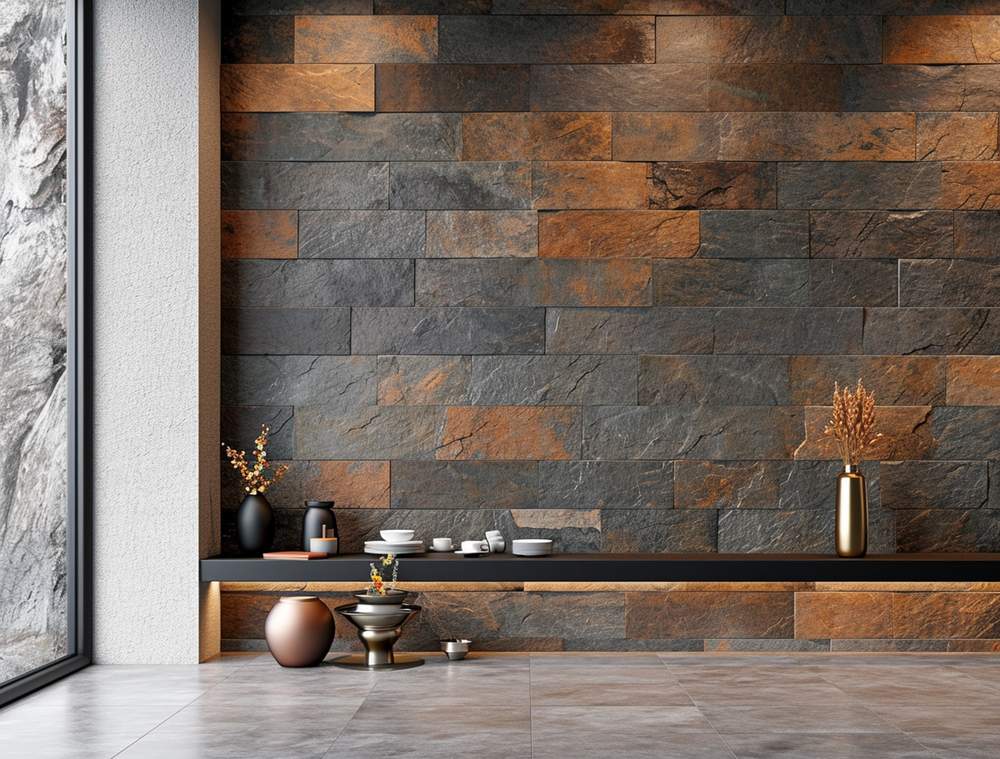 Textured ceramic wall tiles for modern homes in Vadodara